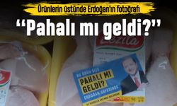 Marketlerde ürünlerin üzerine Erdoğan'ın fotoğrafı yapıştırıldı