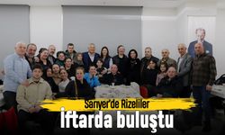 Sarıyer’de Rizeliler iftarda buluştu