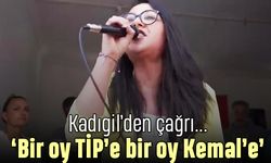 Sera Kadıgil'den çağrı; Bir oy TİP'e bir oy Kemal'e