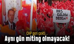 CHP'nin AK Parti'yle aynı gün olan mitingi geri çekildi