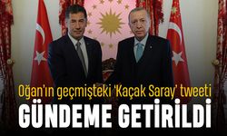 Sinan Oğan'ın 2015 yılında 'Kaçak Saray' tweeti paylaşıldı