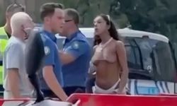 Kadıköy'de bikini ile gezen kadınla vatandaş arasında tartışma
