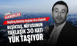 Rıza Akpolat: Beşiktaş nüfusunun yaklaşık 30 katı yük taşıyor