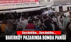Bakırköy pazarında bir kadın hırsızlık yapıp sonra 'bomba var' diye bağırdı