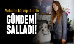 Makamına köpeğini oturtan Çeşme Belediye Başkanı Lal Denizli