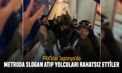 PKK'lılar Japonya'da metroda slogan atıp yolcuları rahatsız etti