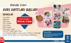 Mahalle Evleri Kurs Kayıtları başladı