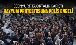 Esenyurt'ta kayyum protestosuna polis engeli; Arbede çıktı