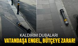 Vatandaşa engel, bütçeye zarar kaldırım dubaları