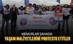 Memurlar artan yaşam maliyetlerini protesto etti