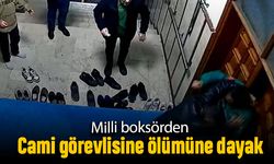 Cami temizlik görevlisini döven milli boksör yakalandı