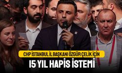 CHP İstanbul İl Başkanı Özgür Çelik için 15 yıl hapis istemi