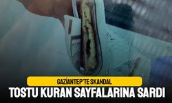 Gaziantep'te skandal; Yaptığı tostu Kuran sayfalarıyla servis etti