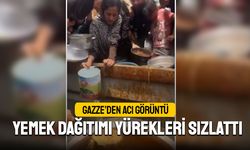 Gazze'de yemek dağıtımı görüntüleri kahretti