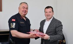 Başkan Balcıoğlu'ndan komutana ziyaret
