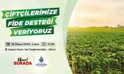 Silivri’de üreticiye yazlık fide desteği sürüyor