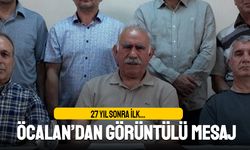 27 yıl sonra ilk; Öcalan'dan görüntülü mesaj geldi