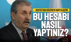Destici'den hükümete sert eleştiri; Bu hesabı nasıl yaptınız?