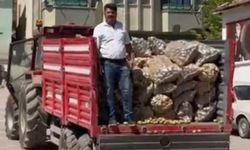 Patateslerini meydana döküp protesto yapan çiftçiye rekor ceza