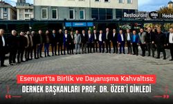 Esenyurt’ta Birlik ve Dayanışma Kahvaltısı: Dernek Başkanları Prof. Dr. Özer’i Dinledi