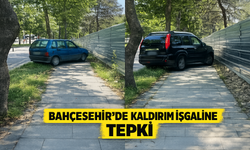 BAHÇEŞEHİR’DE KALDIRIM İŞGALİ TEPKİ ÇEKİYOR