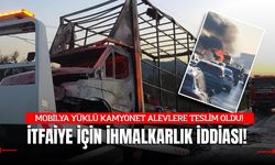 Bursa Orhangazi'de Eşya Yüklü Kamyonet Alevlere Teslim Oldu