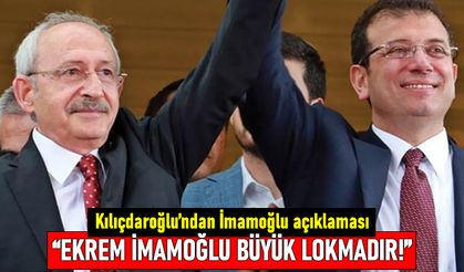 Kılıçdaroğlu'ndan İmamoğlu açıklaması: İmamoğlu büyük lokmadır, kimseye yedirmem!