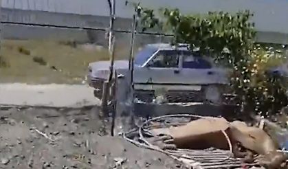 Böylesi görülmedi; Komşusunu ayağından arabaya bağlayıp sürükledi