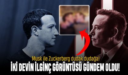 Elon Musk ile Mark Zuckerberg'in dudak dudağa fotoğrafı gündem oldu