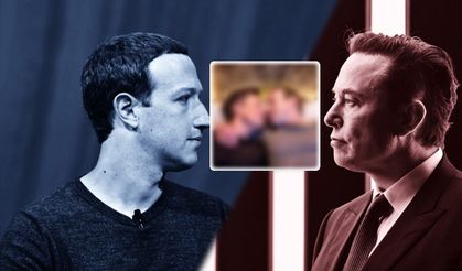 Elon Musk ile Mark Zuckerberg'in dudak dudağa fotoğrafı gündem oldu