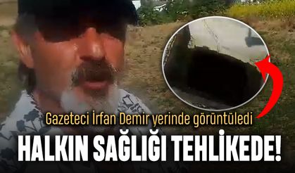 Gazeteci yerinde görüntüledi; Tekirdağ halkının sağlığı tehlikede