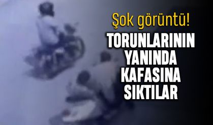 Mersin'de şok görüntü; Torunlarının yanında kafasına sıktılar