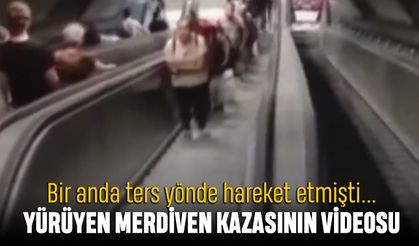 İzmir'de yürüyen merdiven kazasının görüntüleri çıktı