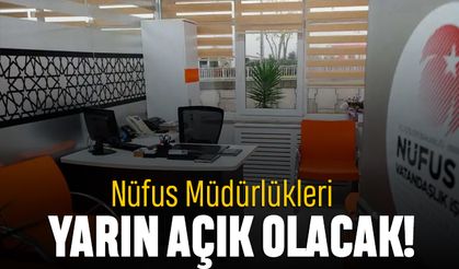Nüfus müdürlüklerinde pazar mesaisi