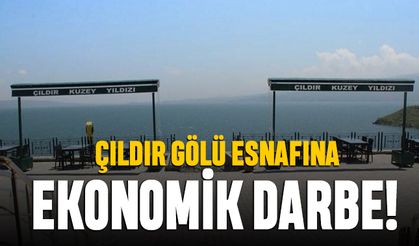 Çıldır Gölü esnafına ekonomik darbe
