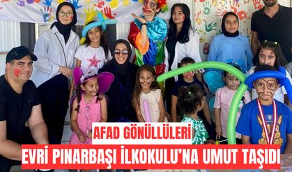 AFAD Gönüllüleri Evri Pınarbaşı İlkokulu’na Umut Taşıdı