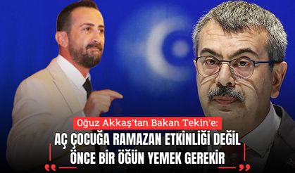 Akkaş: “Aç Çocuğa Ramazan Etkinliği Değil, Bir Öğün Yemek Gerek”