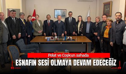 Polat ve Coşkun sahada: “Esnafın sesi olmaya devam edeceğiz”