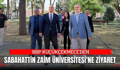BBP Küçükçekmece'den İZÜ Rektörü Küçük'e 'Hayırlı Olsun' Ziyareti: Tarihi Kampüste Tercih Mesaisi