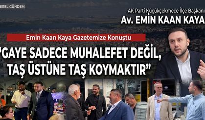 Emin Kaan Kaya: "Gaye Sadece Muhalefet Değil, Taş Üstüne Taş Koymaktır"