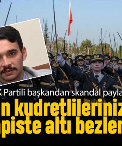 Skandal teğmenler paylaşımı; Paşalarınızın hapiste altları bezlendi