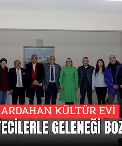 ARDAHAN KÜLTÜR EVİ, GAZETECİLERLE GELENEĞİ BOZMADI