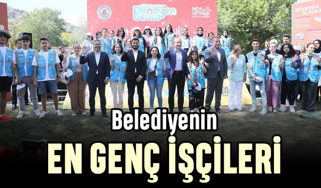 Kağıthane'de belediyenin en genç işçileri