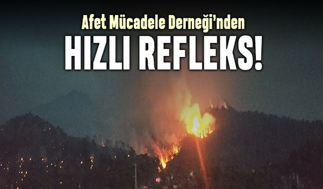 Afet Müdahale Ekibi Çanakkale yangınına hızlı tepki verdi