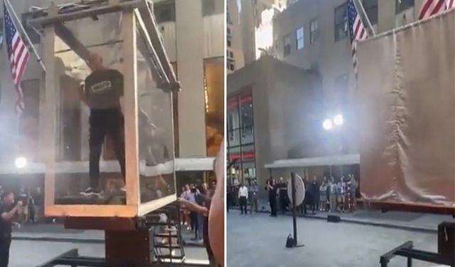 İzleyenlerin ağzı açık kaldı; Cam kutuya koyduğu 4 kişiyi bir anda yok etti