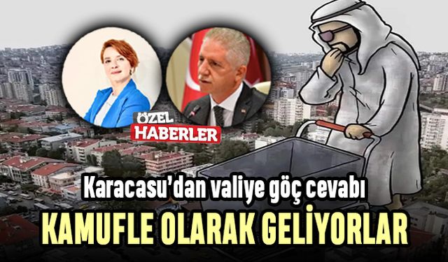Karacasu: Kamufle olarak geliyorlar