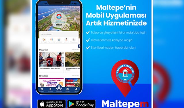 Maltepelilerin mobil uygulaması hizmete girdi