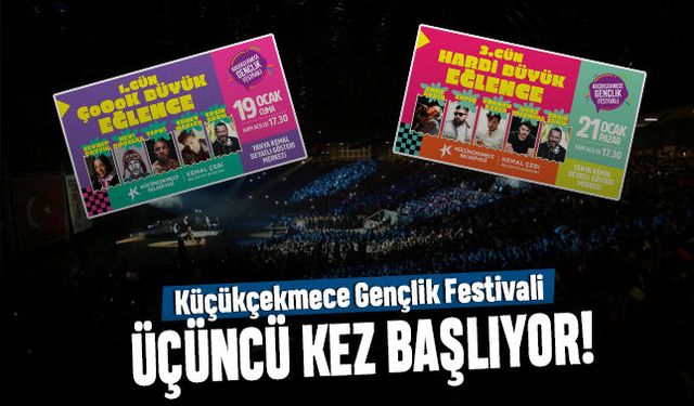 Küçükçekmece 3. Gençlik Festivali başlıyor; 12 konser gençleri bekliyor