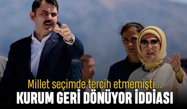 Milletin seçimde tercih etmediği Murat Kurum Bakan olarak geri dönüyor