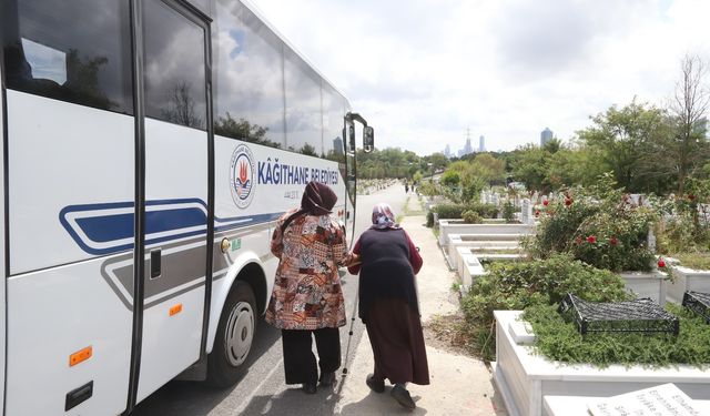 Kağıthane'de mezarlıklara ulaşım kolaylaşacak